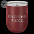 Laser Engraved Knitting Juice Wine Tumbler